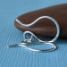 Handmade Ear Wires, Hammered Tiny French Hoops, Sterling Silver Jewelry Supplies - 5 pairs