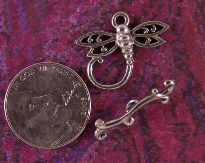 Pewter Dragonfly Toggle Clasp