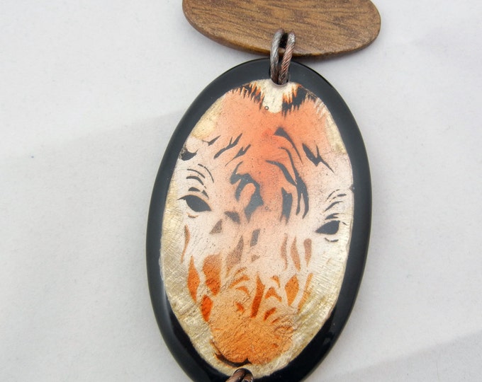 Resin Covered Giraffe Pendant Large