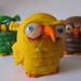 LittLe yellow OwL ooak art doll