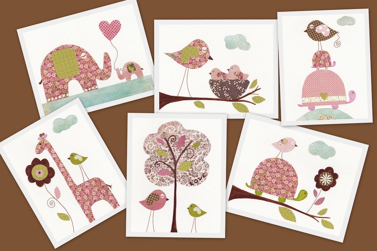Nursery art prints baby nursery decor nursery wall art