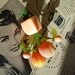Peachy keen Beautiful tutti fruitti 1940's style brooch handmade with vintage fruit and beads