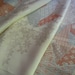 Vintage silk Japanese kimono fabric (flowers and embroidery)