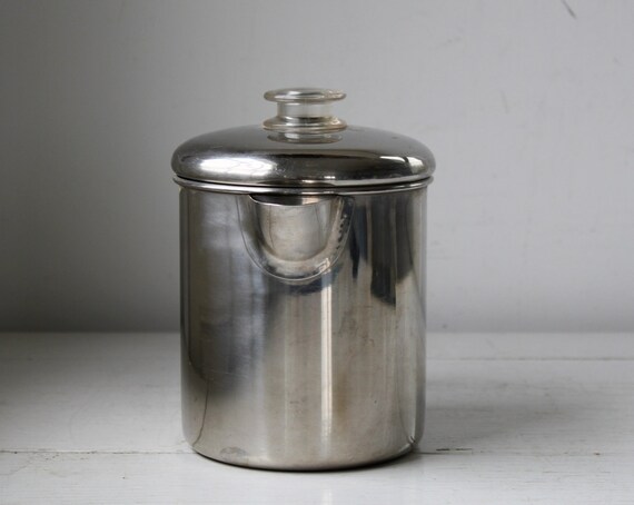 vintage 1970s stovetop coffee pot/ farberware stainless 768 2