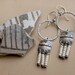 Sterling Silver Hoops Fringe and Ivory Seed Beads . Southwest Gypsy Athene Earrings
