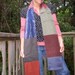 SaLe LONG PATCHWORK SCARF Double Sided with Pockets Handmade