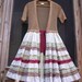 Upcycled SPARKLE SKIRT COAT Gold Crochet Fancy Festival