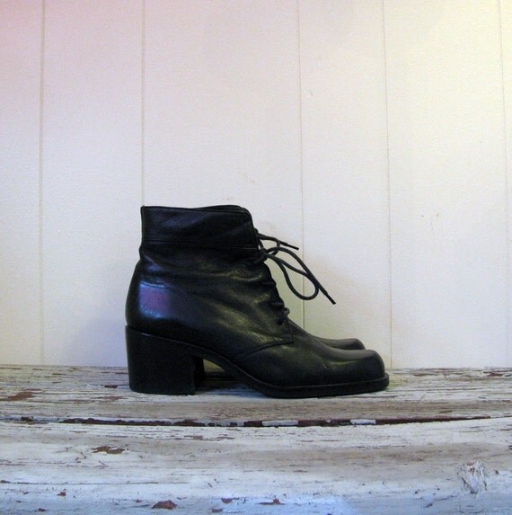 vintage nine west lace up boots