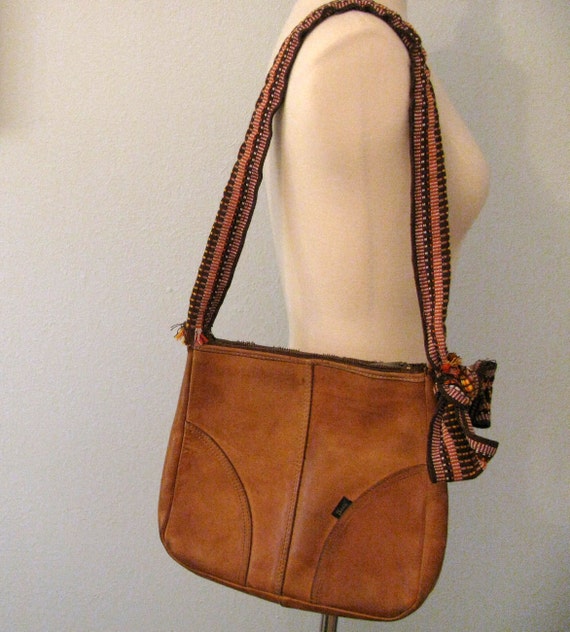 Vintage BASS Leather Shoulder Bag