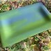 Fused Glass Platter in Colors of Monet Blue and Green