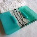 Pale Aquamarine Glass Soap Dish