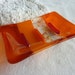 Glass Soap Dish in Orange