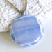 Streaky Blue and Pink Glass Pendant