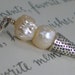 Druzy Pearl Ice Cream Cone Pendant Charm Hand Cast Sterling Silver