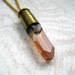 Crystal Bullet Necklace TANGERINE QUARTZ