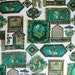 Novelty Print Fabric 60s Vintage Mid Century Arab Theme 2.5 yards