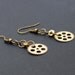 Reserved for Heather- Steampunk Jewelry- Brass Hardware & Clock Gear Earrings