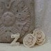 Romantic Letter Z Brooch - Lapel Pin // Creamy White - Lace - Pearls - Rhinestones // Repurposed Vintage Wood // OOAK