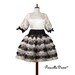 Sassy Retro Inspired Layered Lace Party Dress Ready to Ship