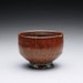 teacup - tea bowl with iron red and green celadon glazes