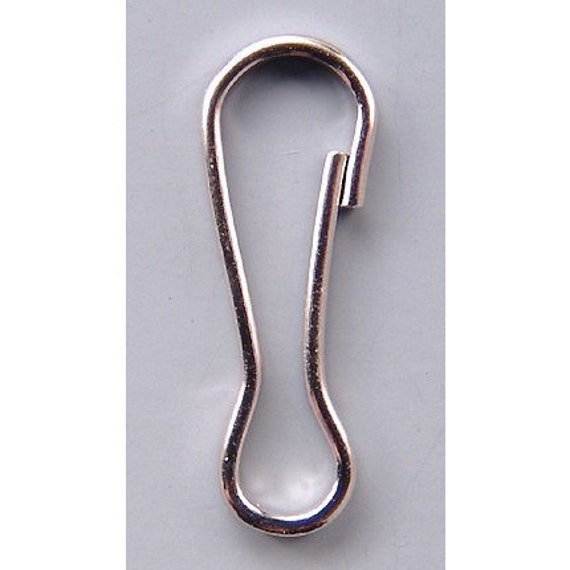 Lanyard Clip Zipper Pulls 18mm 42339 25 Silver Color