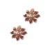 Flower Bead Caps 10mm Real Copper 41555 (6)