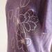 Plum Purple Japanese Sakura Screen Printed Poly Cotton T-Shirt - Size M Last One