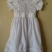 vintage white peter pan collar childs dress. size 5