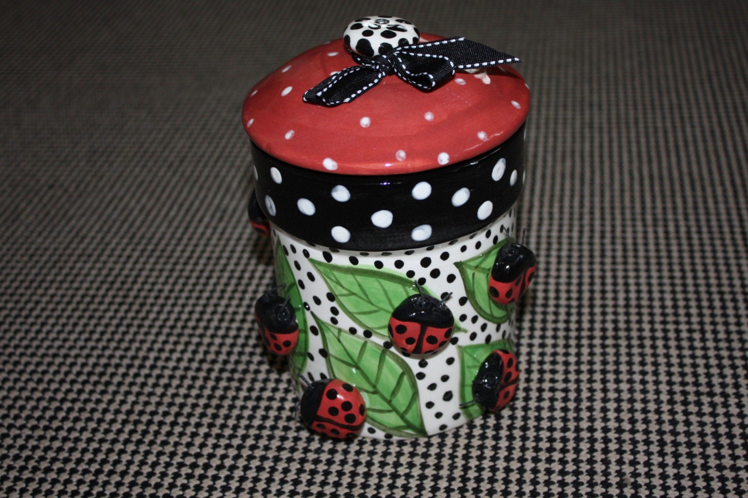 Ladybug Canister/Jar/Cookie Jar