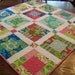Moda's Summer House Baby or Toddler Quilt or Table Topper - No. 1