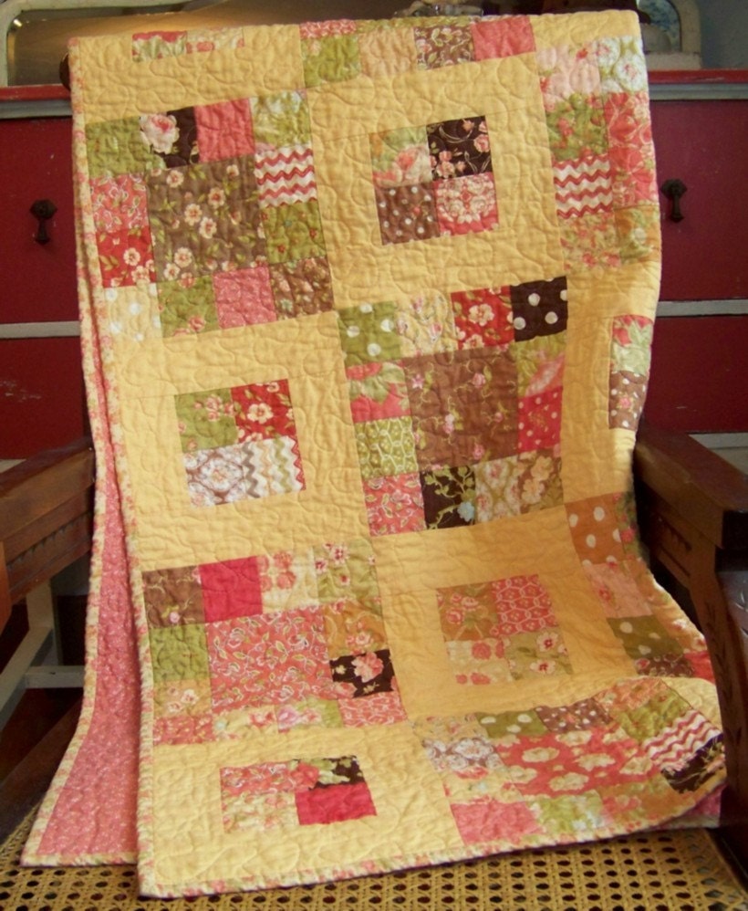 Scrappy Baby or Toddler Quilt Using Four FIG TREE QUILTS