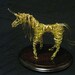 Reserved for Karen Dooley --Golden Unicorn Wire Sculpture