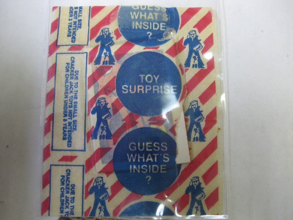 Vintage 1972 CJ Cracker Jack Tattoos no. 1 Prize Premium w/