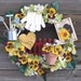 Silk floral Wreath - Purple Pansies - outdoor gardening wreath - front door wreath