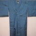 Vintage kimono 1745, blue, silk, tsumugi