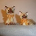 Vintage Figurines Cat Salt and Pepper Shakers (T-128)