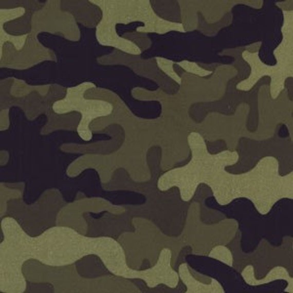 Army Camo Flannel Fabric 1 YD by prettydreamsshop on Etsy