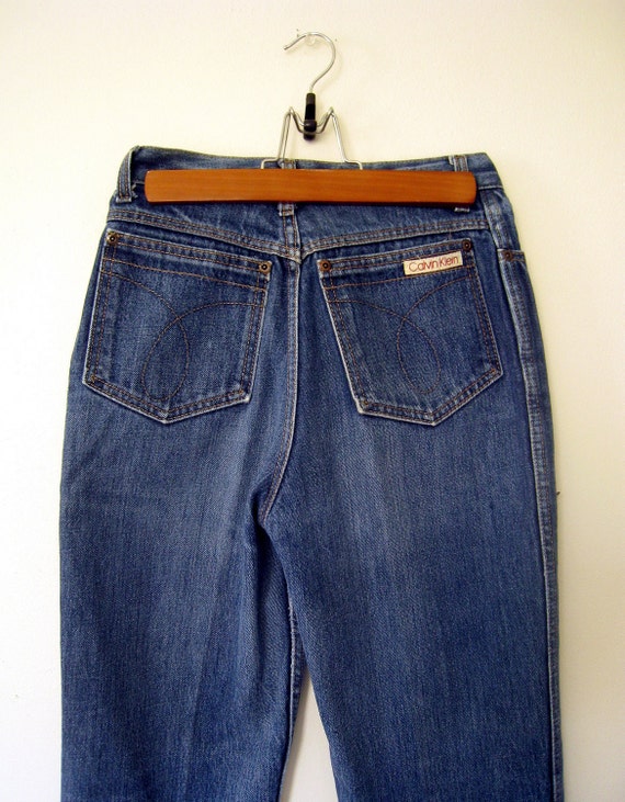 1980s Jeans CALVIN KLEIN High Waist Jeans by LolaVintage on Etsy