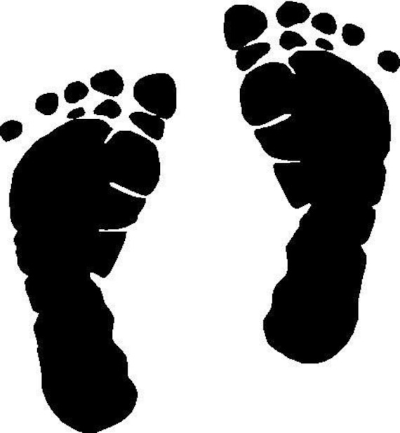 Download Baby Footprints Vinyl Decal