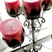 1950's Iron Candelabra Black Hand Wrought Vintage 1950's Mexico