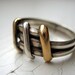 Vintage 1960's 18K Gold and Sterling Ring