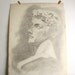 Large Antique Art School Pencil Sketch - 1930s