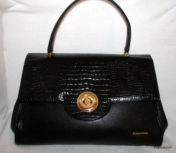 Esquire Collection large satchel handbag purse unique rare