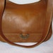 American Angel Colombia purse saddle bag multi compartment in deep honey tan
