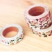 Spring Pink Floral Flowers Leafs Fabric Cloth Deco Tape Sticker
