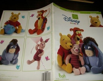 Crochet Pattern Leaflet Pooh and Friends Leisure Arts 3262 Crochet Pattern Leaflet Rare and HTF