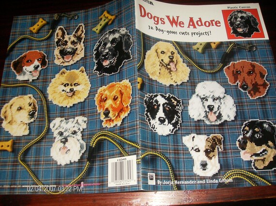 Dog Plastic Canvas Dogs We Adore Leisure Arts 3345 Hernandez