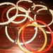 Lot of 11 Round Plastic Framing Hoops Assorted Sizes and Colors