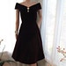 CLEARANCE SALE Red Dress Scott McClintock Velvet Dress with Custom Brooch. Deep Plum Red Wiggle Dress. Size 8