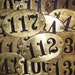5 Vintage Brass Number Hotel Door Numbers Locker Numbers RESERVED FOR ANNE PLEASE DO NOT BUY